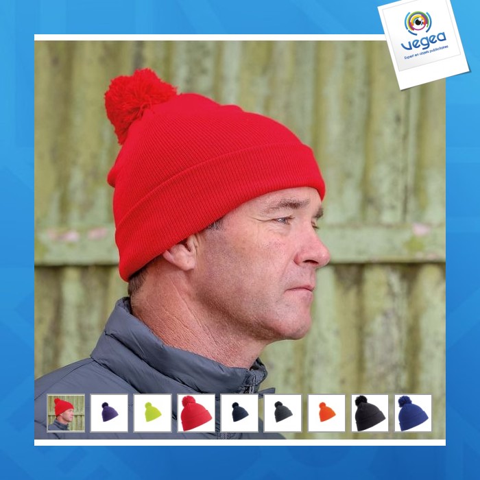 Gorro pompón - resultado