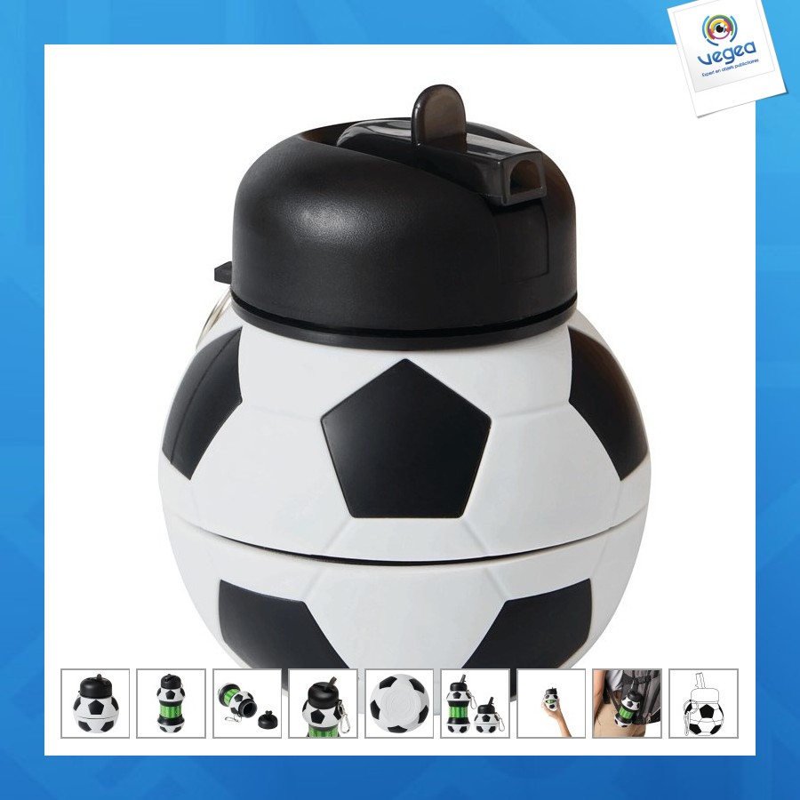 Gourde pliable de promoción foot