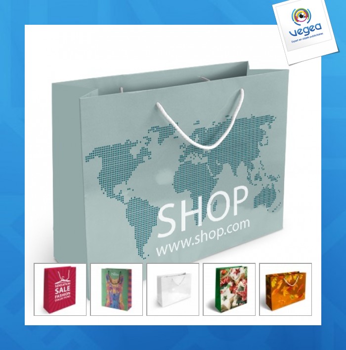 Gran bolsa de papel de lujo