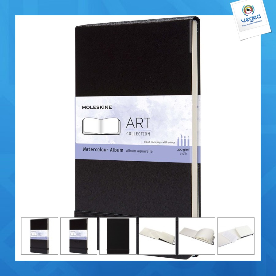 Grand album aquarelle moleskine de promoción