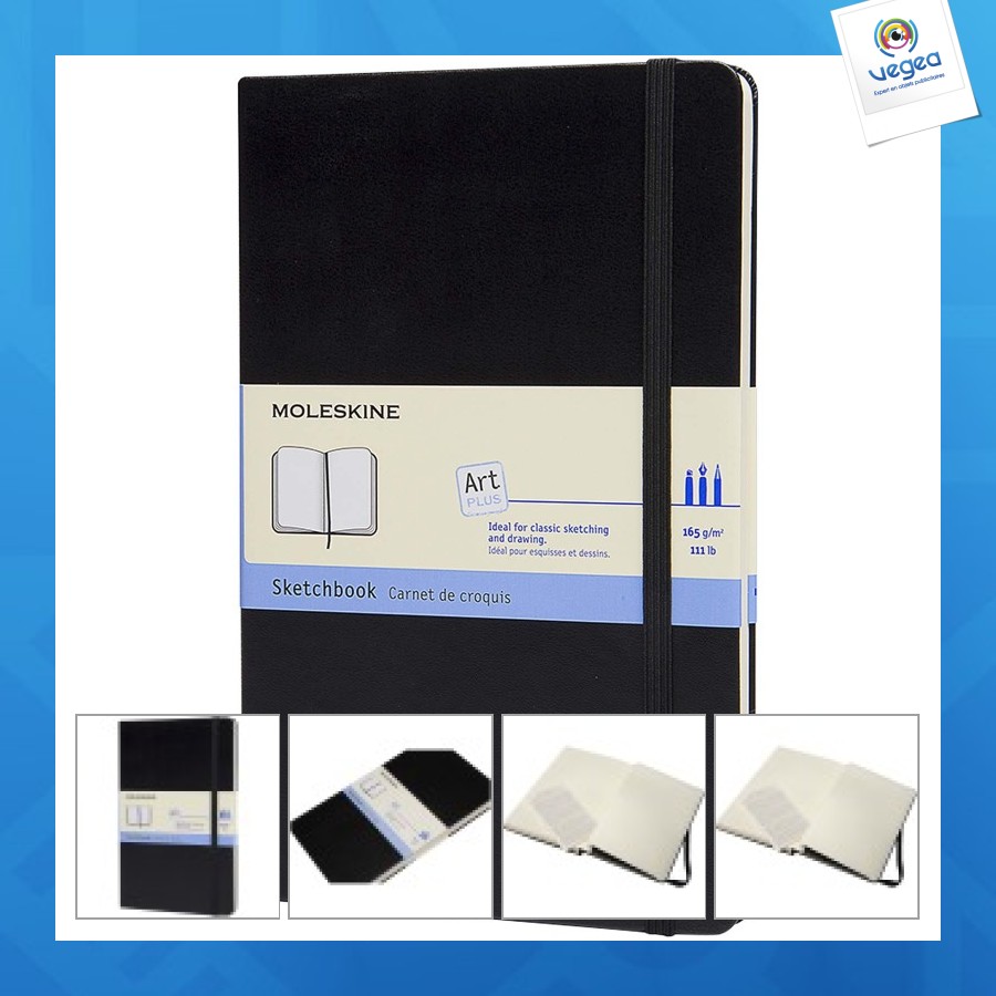 Grand carnet de croquis moleskine de promoción
