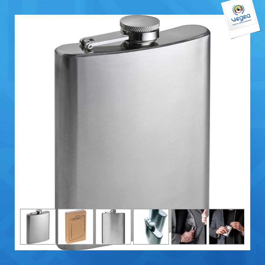 Grande flasque de promoción en inox 237 ml