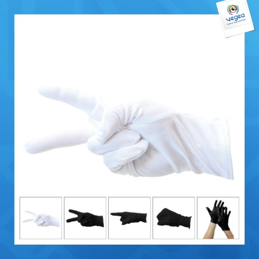 Guantes negros adulto