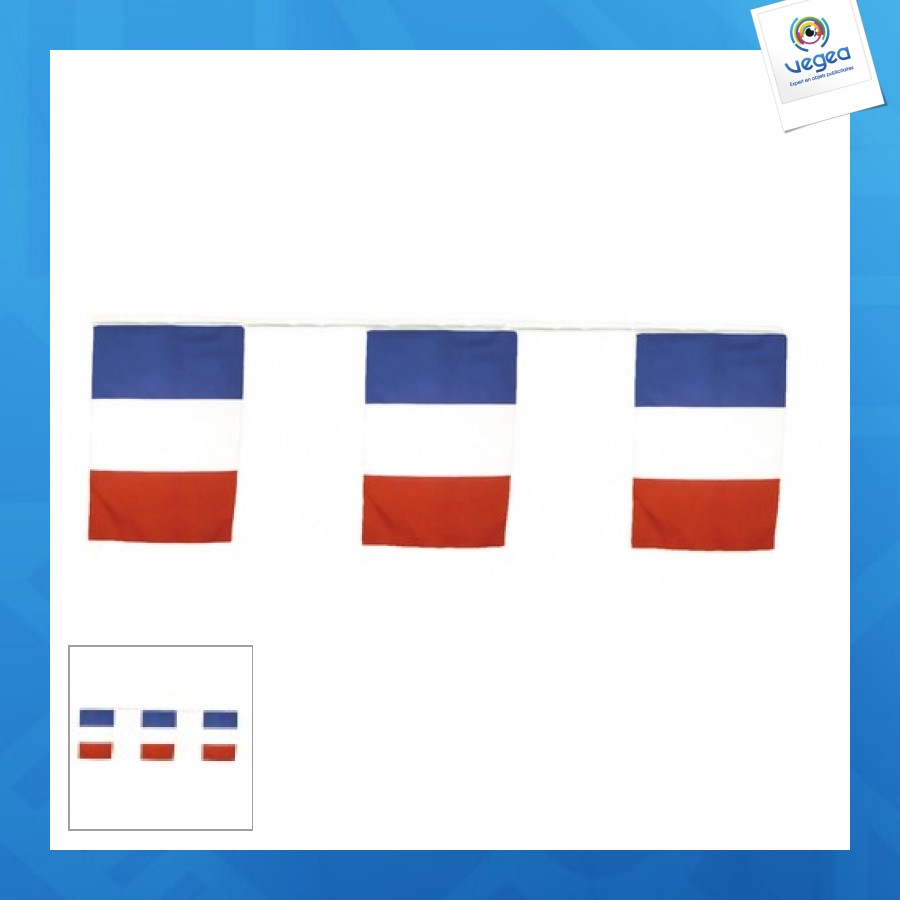 Guirnalda bandera tricolor 10m