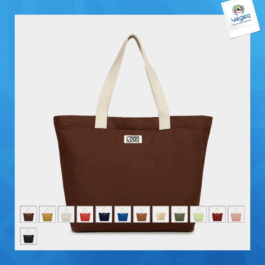 Hortense bolsa gruesa de algodón orgánico l50/h35x13cm 28l