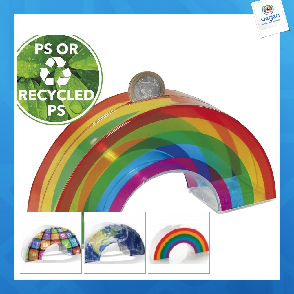 Hucha de promoción del arco iris