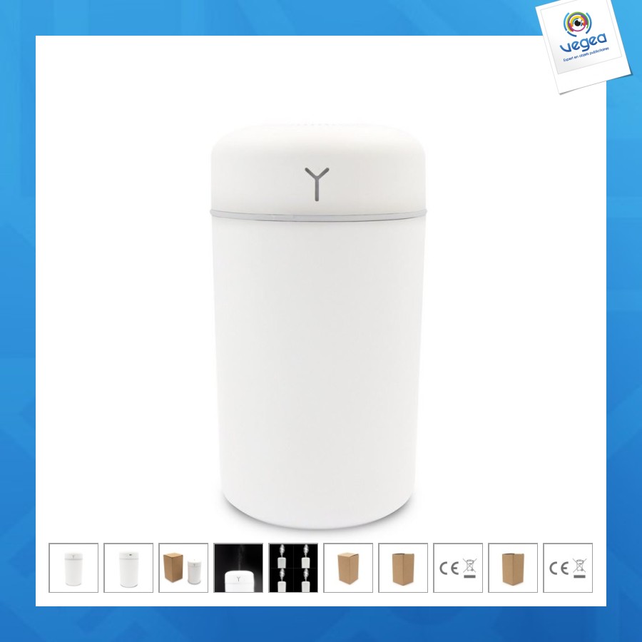 Humidificador de aire que cambia de color