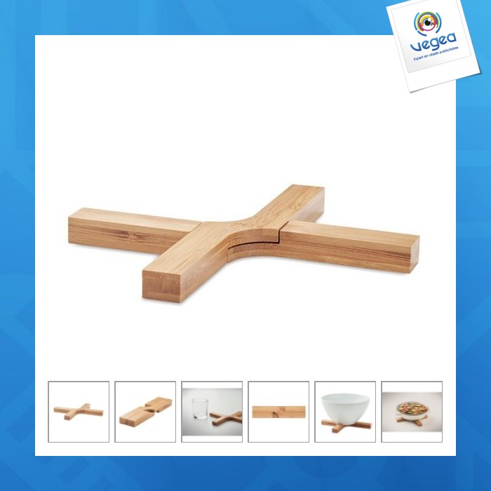 Imba salvamanteles plegable de bambú