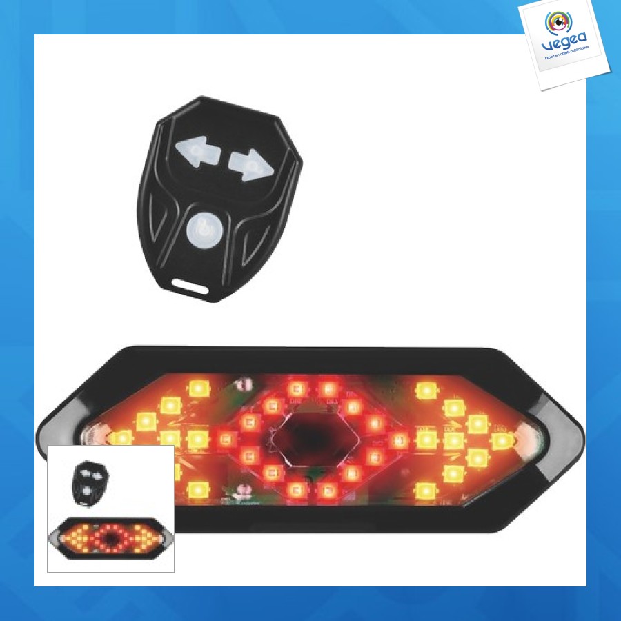 Intermitentes y piloto trasero inalámbricos de 32 leds