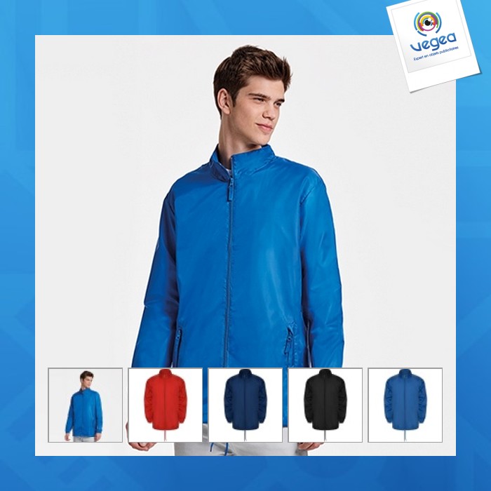 Island - cortavientos con cuello de cremallera