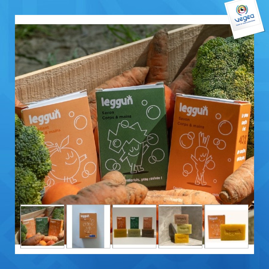 Jabón de promoción de manos y cuerpo 100% francés de zanahoria ecológica