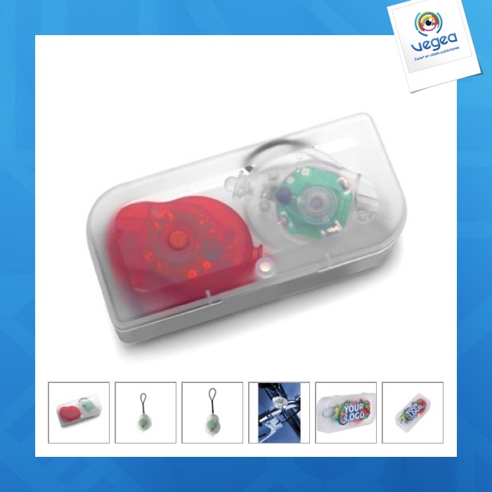 Juego de 2 luces de bicicleta