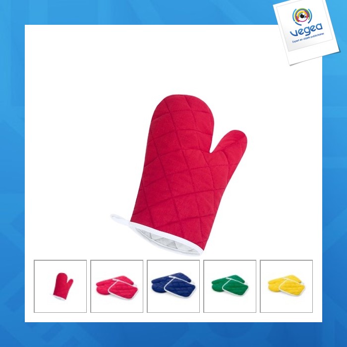 Juego de guantes de cocina y pañuelos de algodón