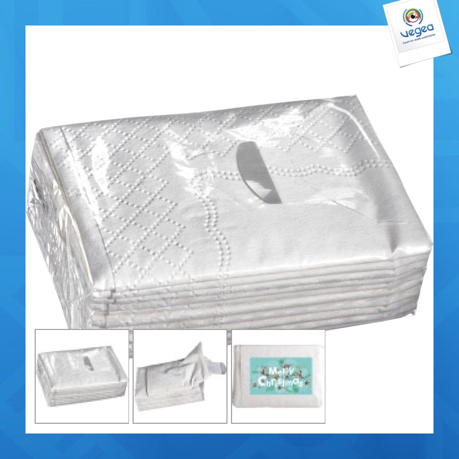 Juego de pañuelos 10 unidades doblados en 3