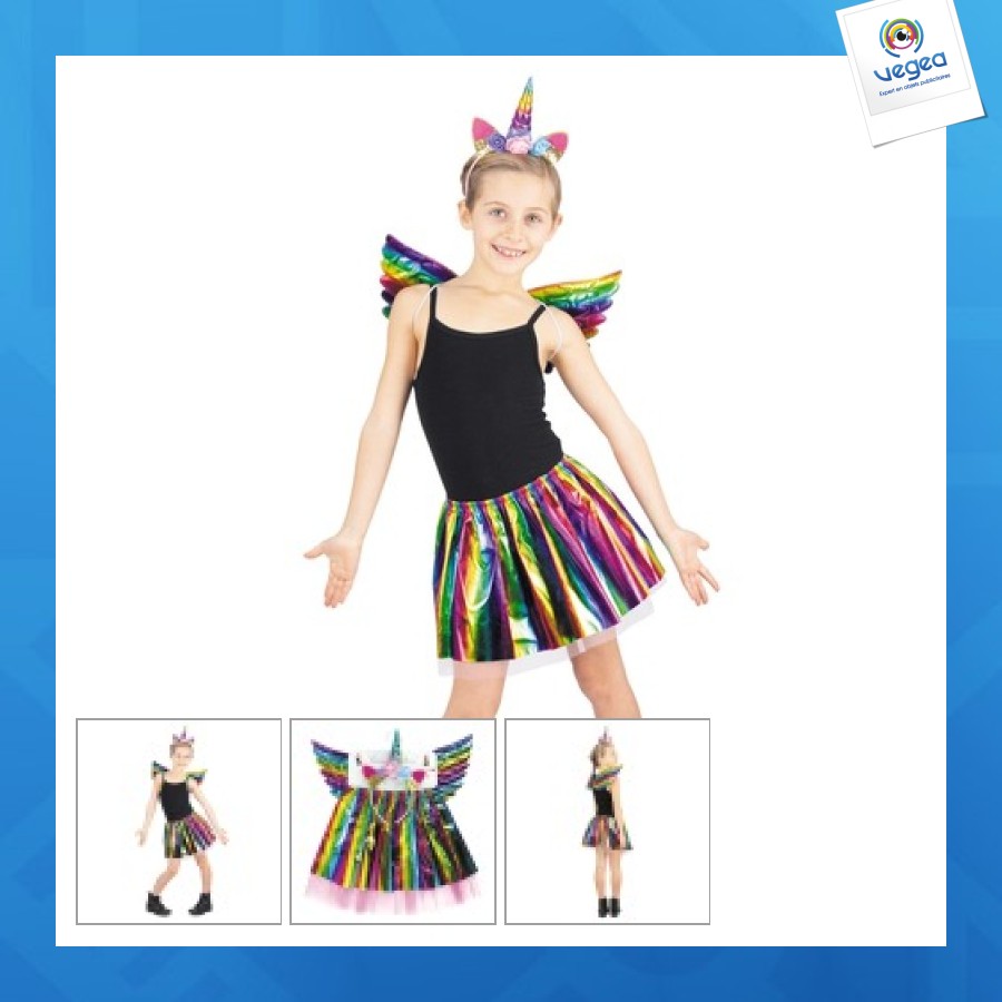 Juego unicornio arco iris infantil 3pcs