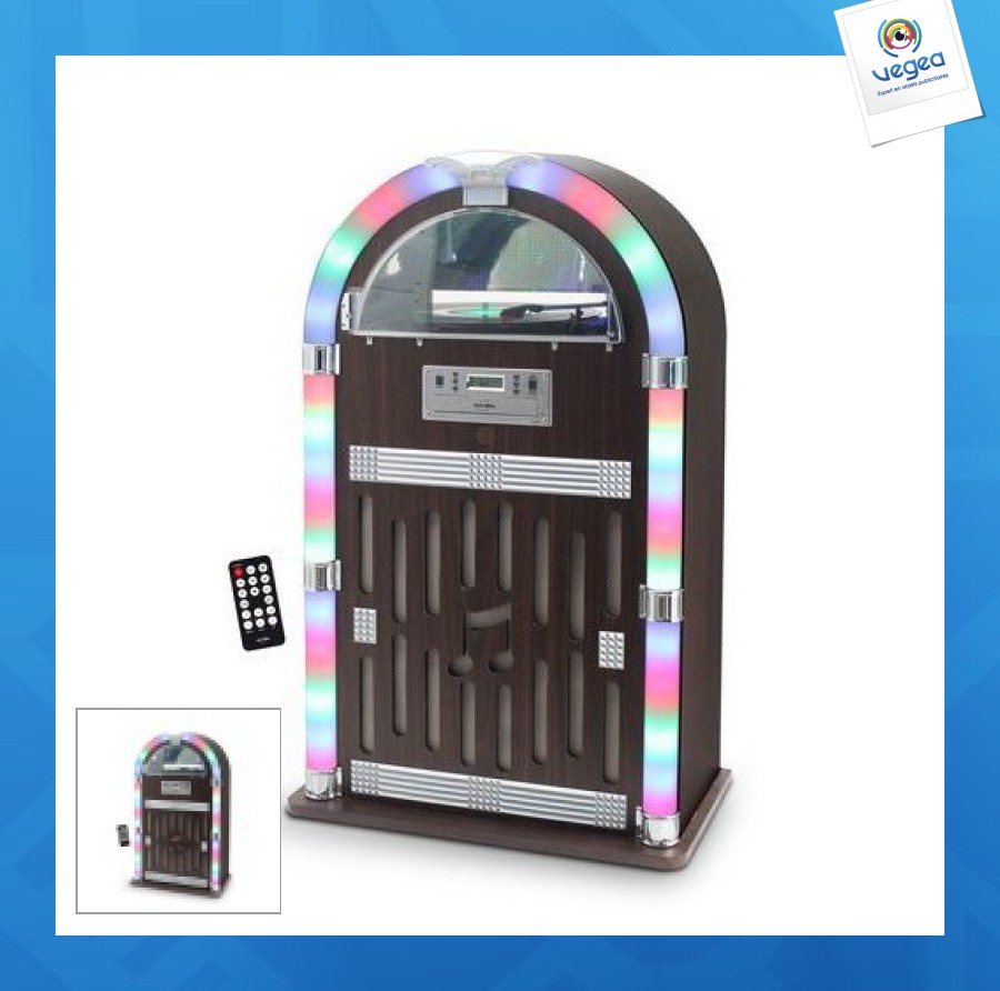 Jukebox vinilo cd radio fm bluetooth