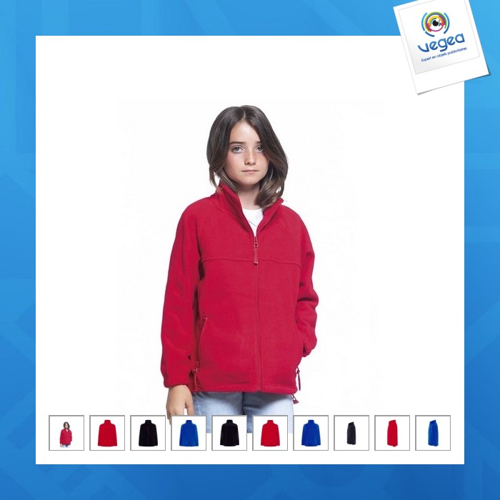 Kid polar fleece - polar con cremallera grande para niños
