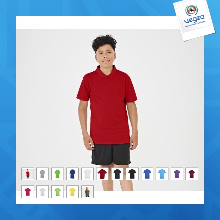 Kids cool polo - polo transpirable para niños
