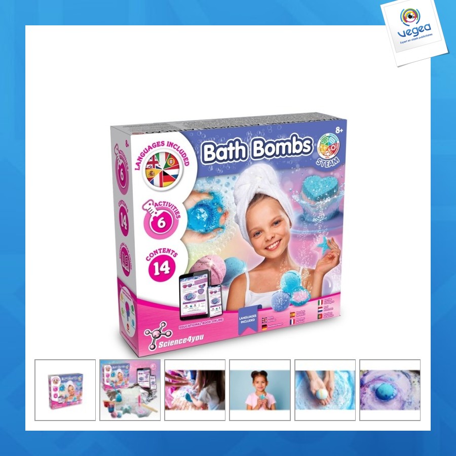 Kit bombas de baño i. juguete educativo para niños