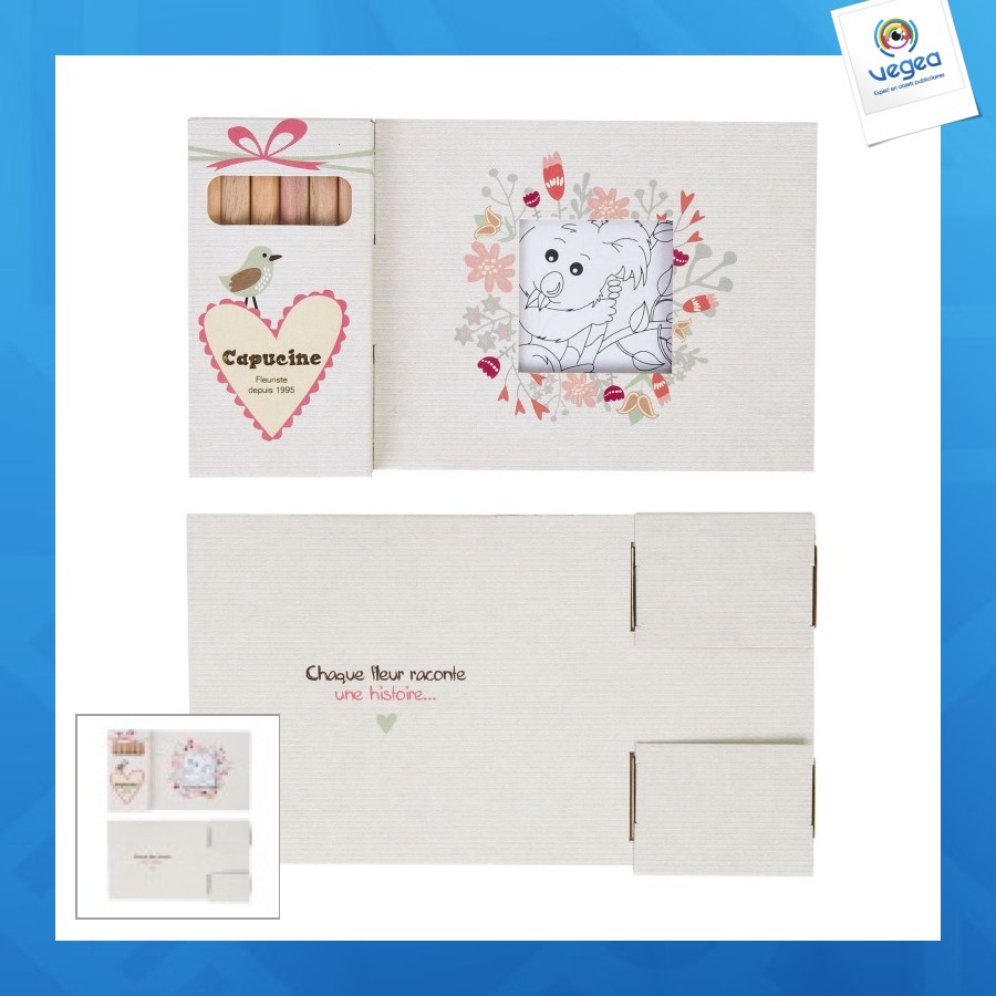 Kit coloriage 6 crayons 8,7
