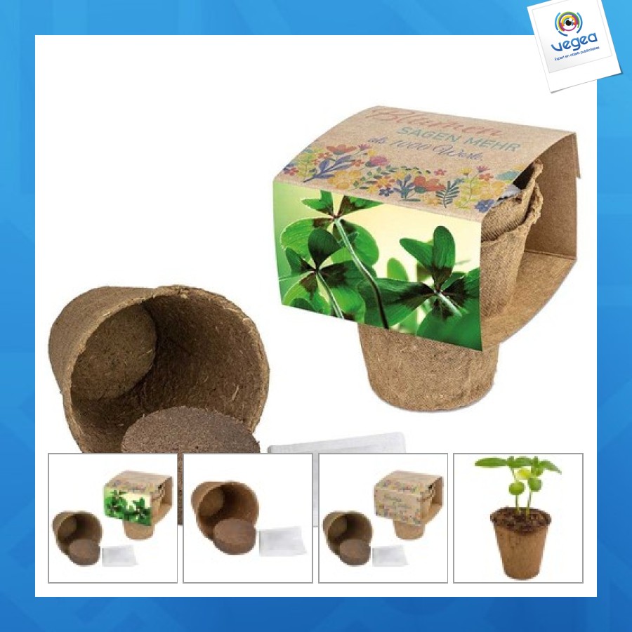 Kit de culture - bulbes de trèfle à 4 feuilles personalizable