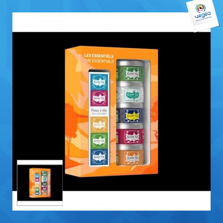 Kusmi tea les essentiels set 1 pinza de té / lote de 8