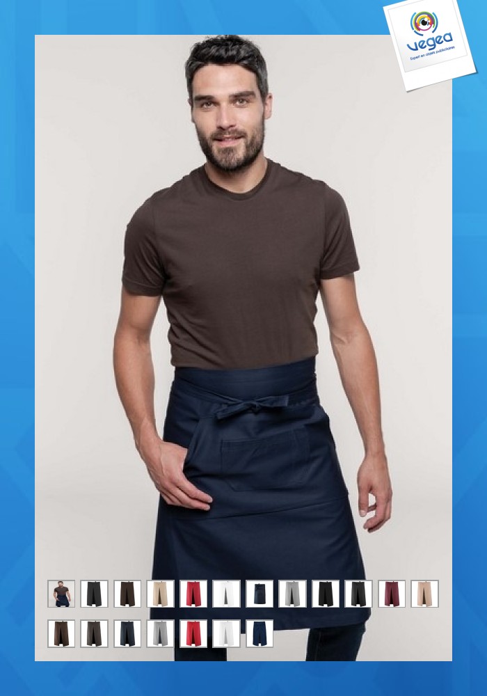 Largo delantal de promoción de servidor