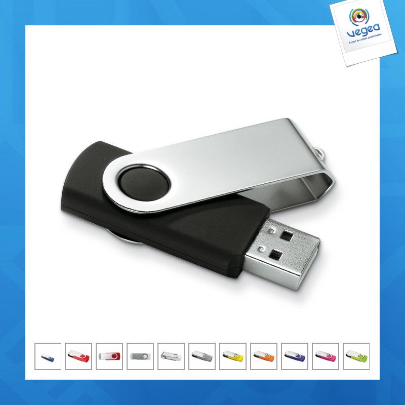 Llave usb giratoria - 8gb - impuesto sorecop (1 eur) incluido