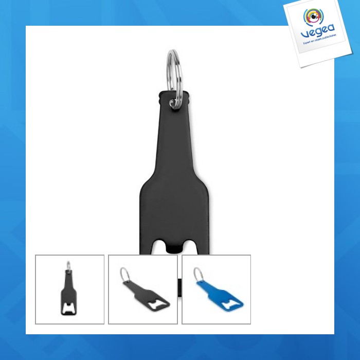 Llavero abrebotellas de aluminio