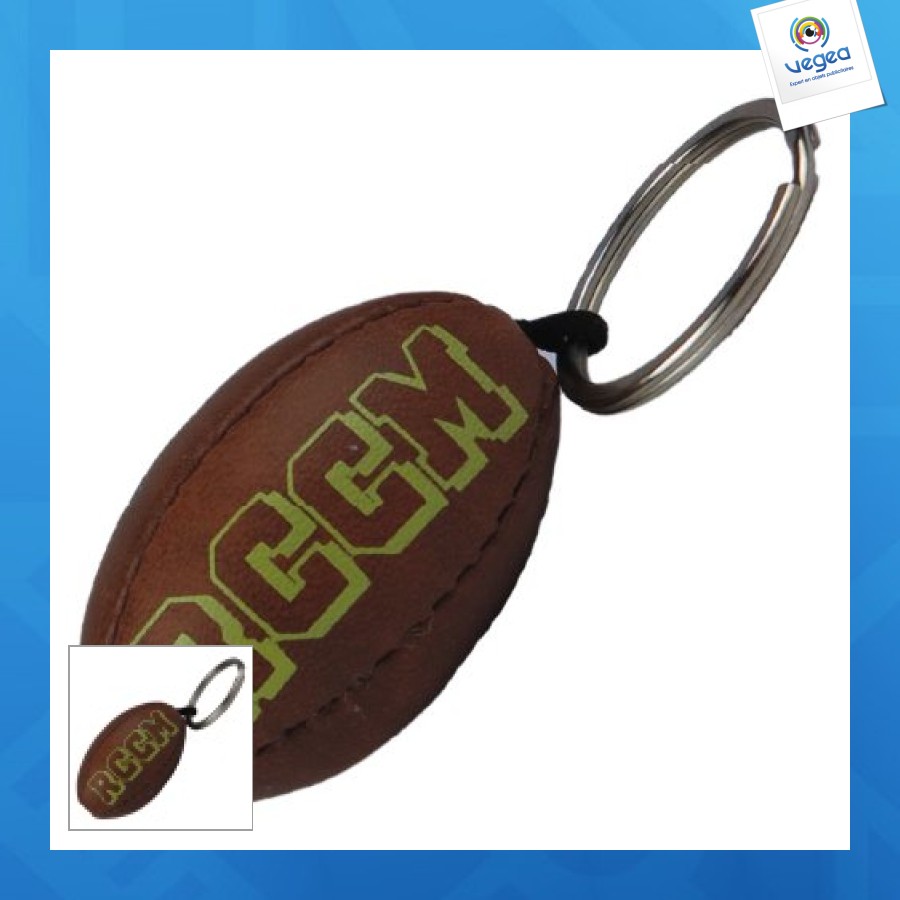 Llavero balón de rugby vintage