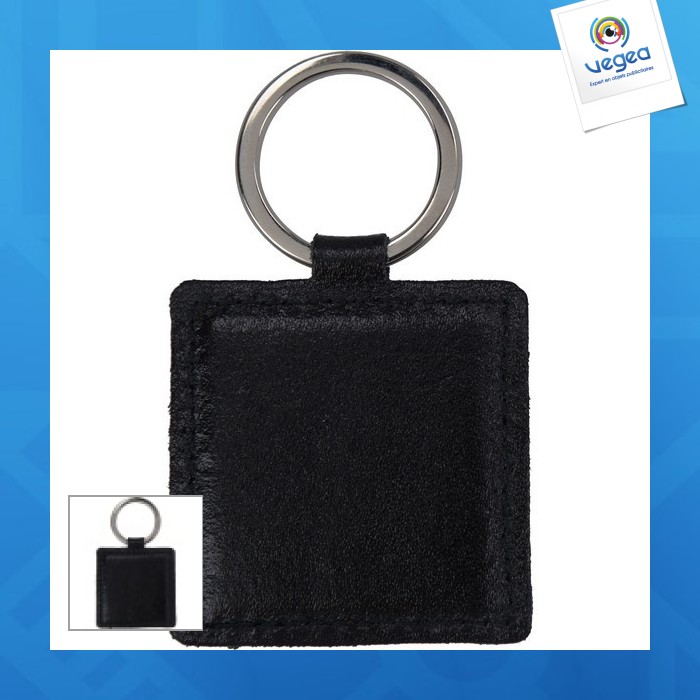 Llavero de cuero personalizable - made in france