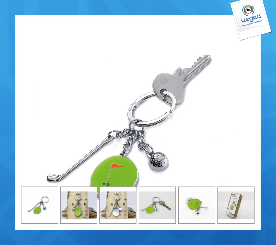 Llavero de golf de lujo