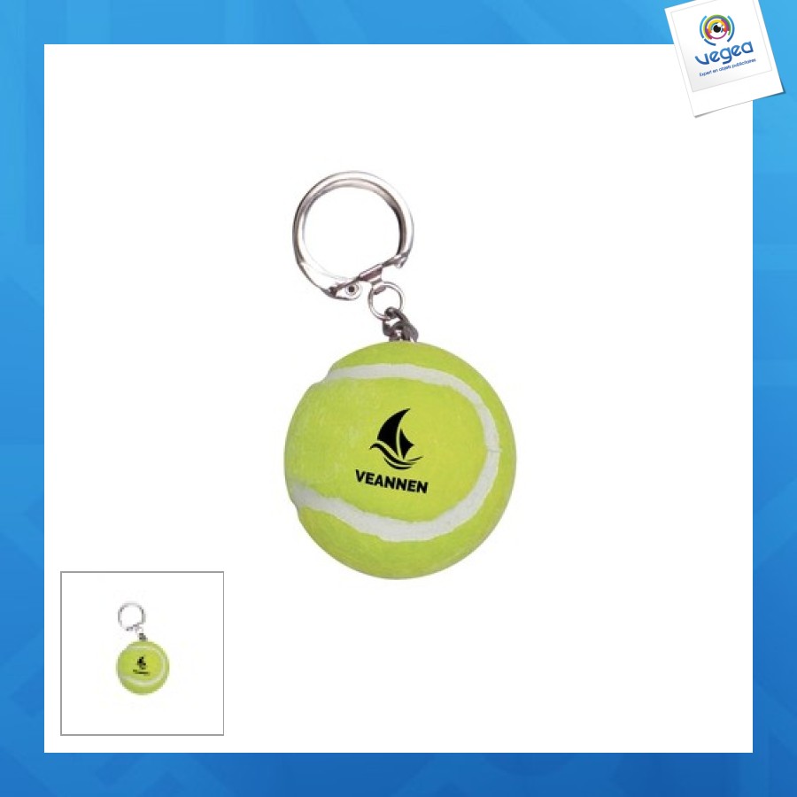 Llavero pelota tenis amarillo