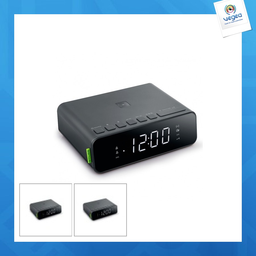 M-175 | muse réveil personalizable double dab/fm chargement sans fil du téléphone 5w