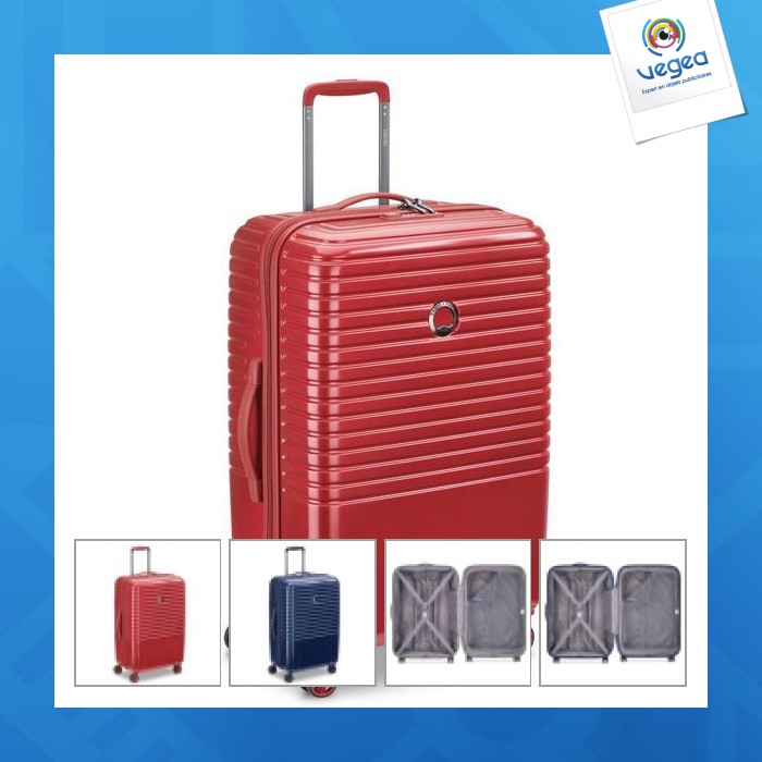 Maleta trolley de promoción 4 ruedas dobles 70 cm - caumartin plus