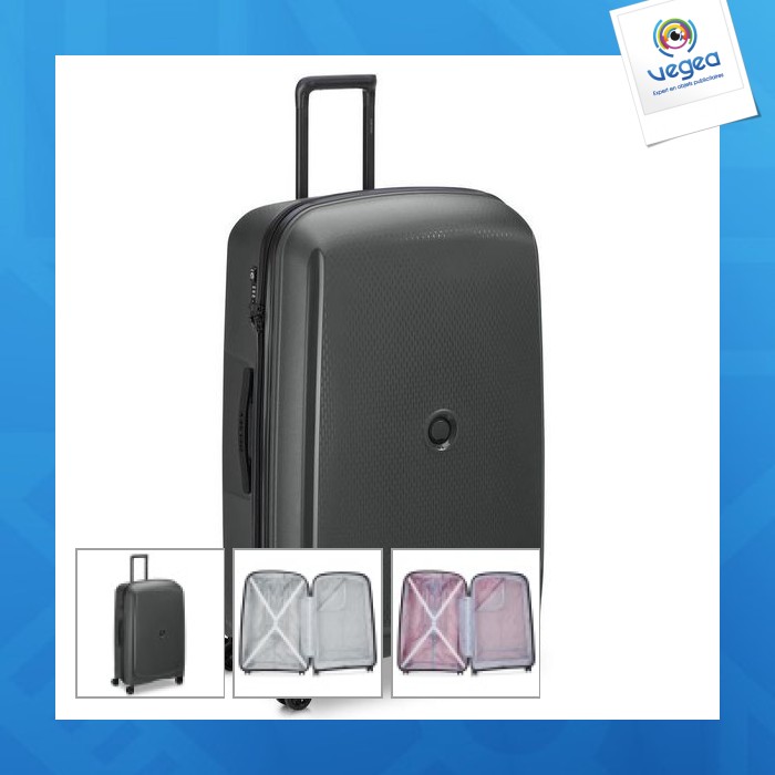 Maleta trolley personalizable de 83 cm y 4 ruedas - belmont plus