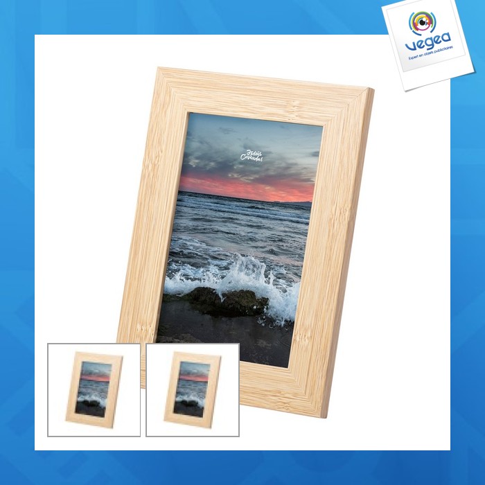 Marco de fotos de promoción de bambú