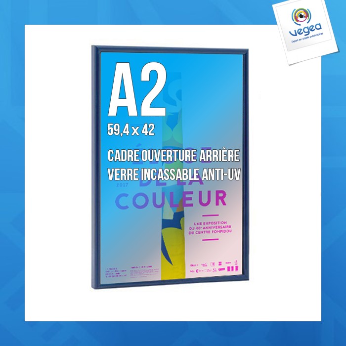 Marco deco a2 color azul