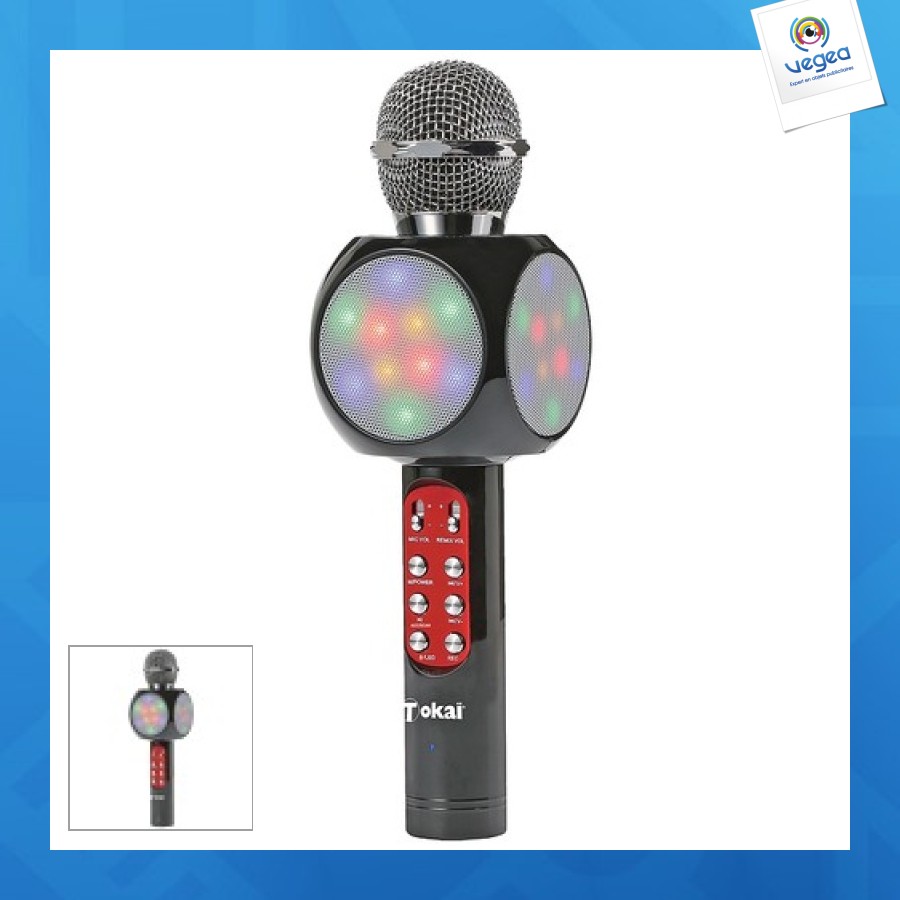 Micrófono con altavoz incorporado