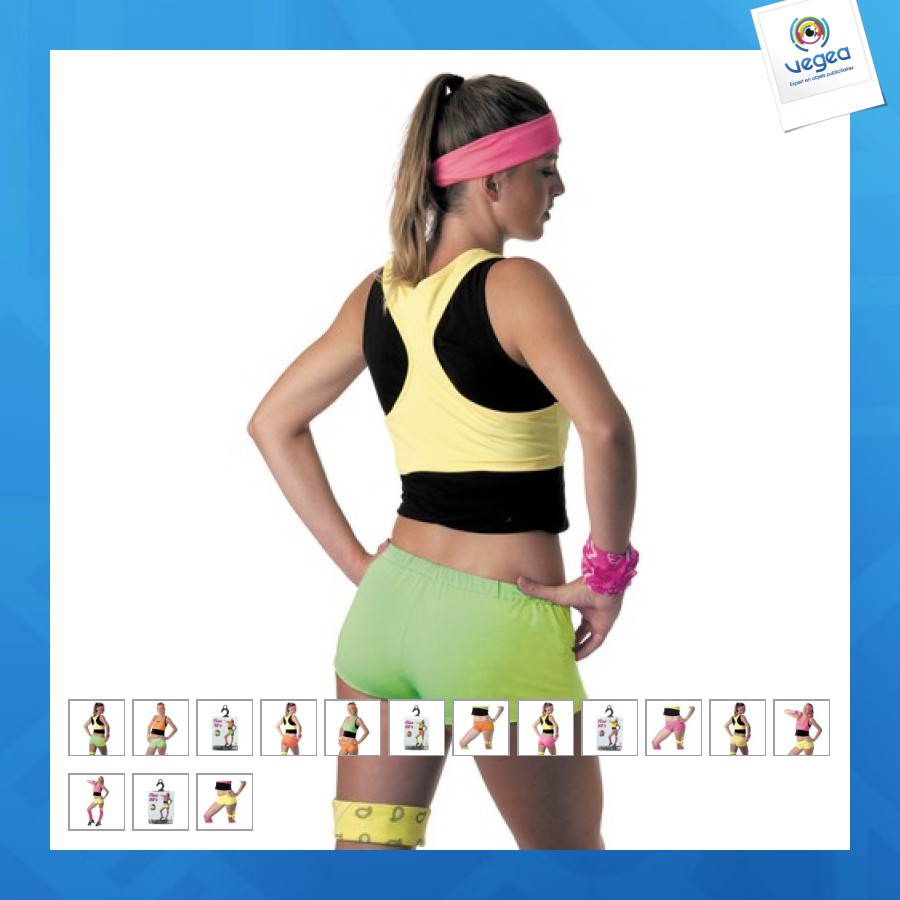 Mini shorts naranja fluorescente
