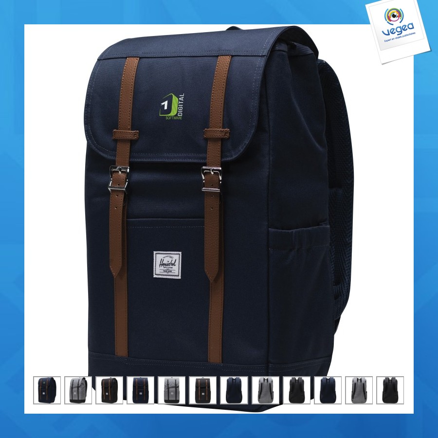 Mochila herschel personalizable retreat, reciclada, 23 l