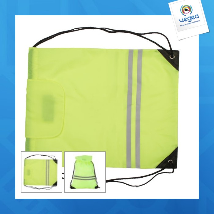 Mochila reflectante con solapa