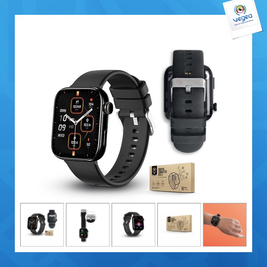 Montre connectée personalizable écran 1,85 amoled étanche