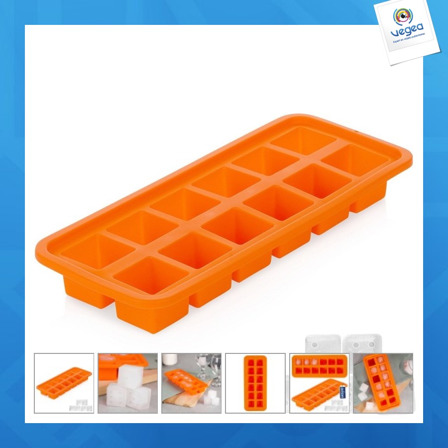 Moule à glaçons e personalizable en silicone sillinie 26x11cm