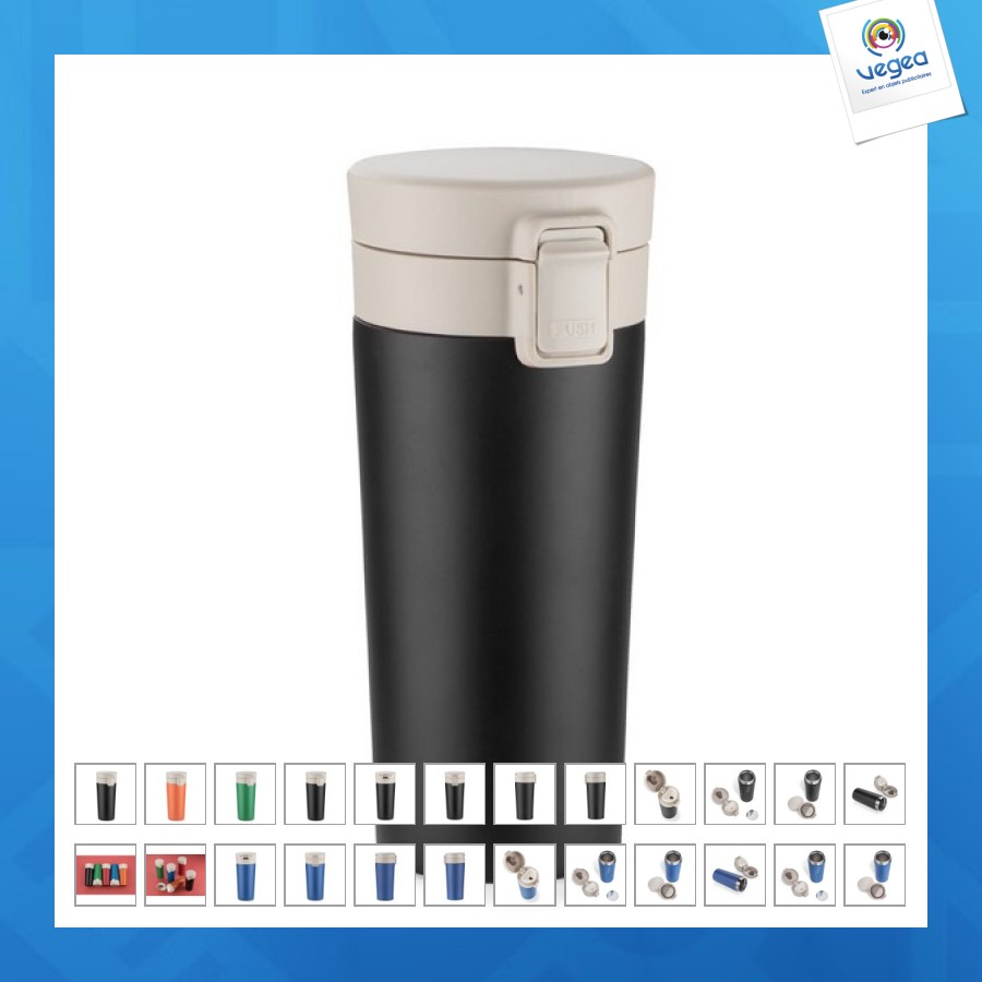 Mug isotherme de promoción star 350ml