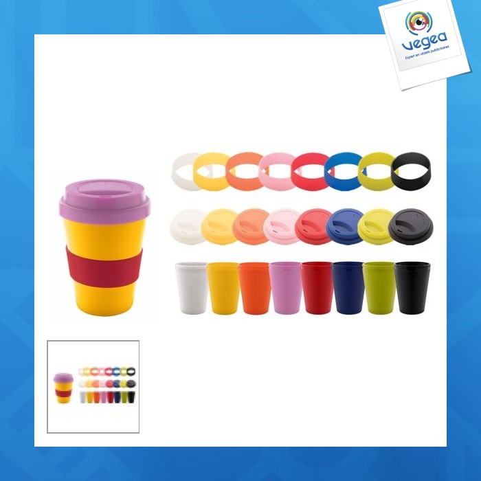 Mug personalizable avec couvercle