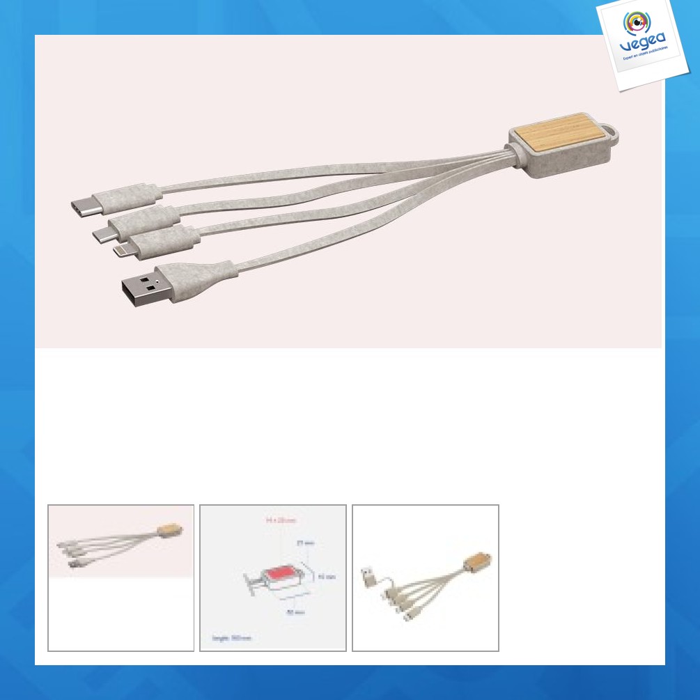 Multiconector de fibra de trigo