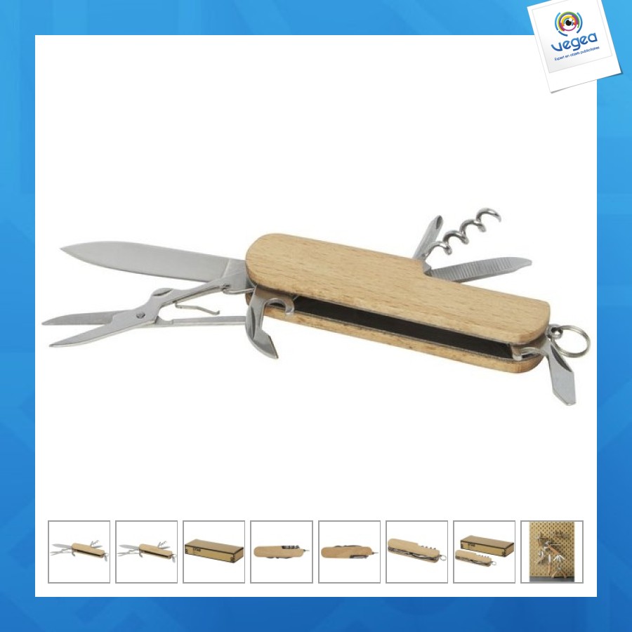 Navaja de madera richard con 7 funciones