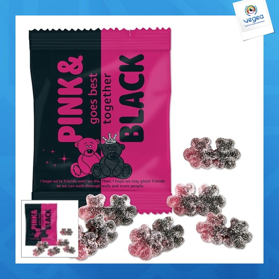 Oursons de lamitié salés à la réglisse salmiak / framboise