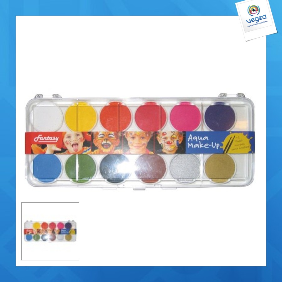 Paleta 12 maquillaje al agua